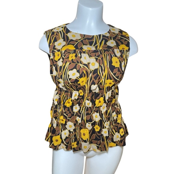 Rebecca Taylor Daphne Fleur Mesh Sleeveless Top sz XS - Picture 1 of 11